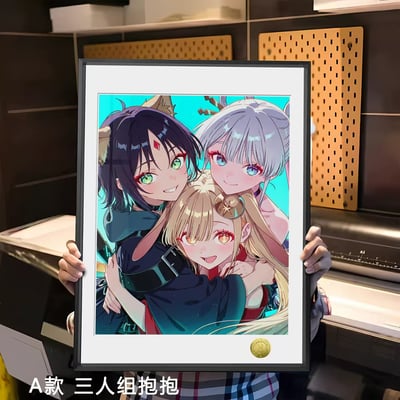 【週邊】皇呱工作室－超時空輝耀姬 音樂少女 CP 抱抱 裝飾畫1