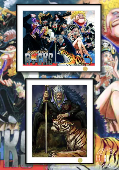 【週邊】H2工作室－海賊王 洛克斯海賊團 裝飾畫1