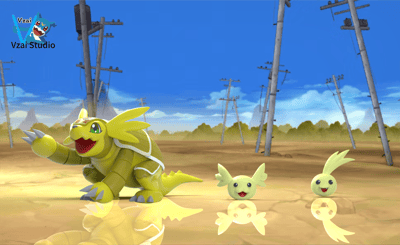 【數碼寶貝】Vzai-數碼02共鳴系列 進化鏈 穿山獸 粒粒獸 烏帕獸1