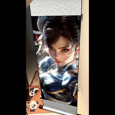 【週邊】阿喵畫社－快打旋風 春麗 回眸卷軸畫4