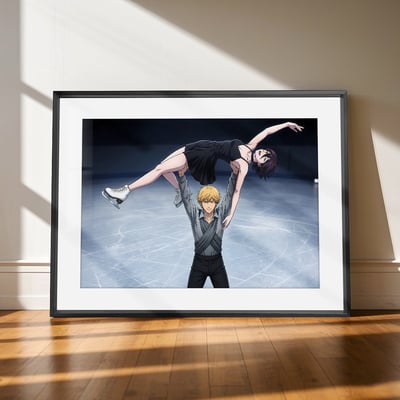 【週邊】千鳥社－電鋸人 花樣滑冰 電次 & 蕾塞 裝飾畫9