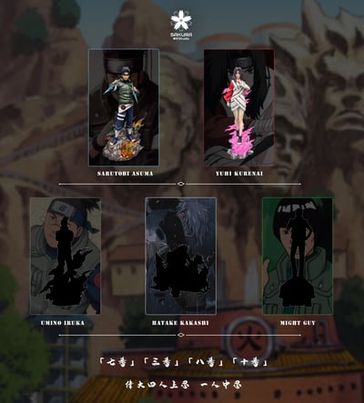 【火影忍者】櫻花 studio-老師系列 第一彈 第二彈 紅和阿斯瑪9