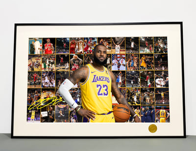 【週邊】H2工作室-NBA勒布朗詹姆斯老詹姆士裝飾畫1