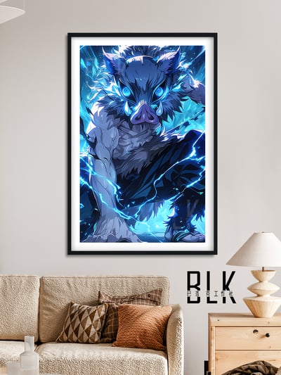 【週邊】巴洛克-閃光伊之助鬼滅九小隻鬼滅之刃無限城篇Inosuke炭治郎炎柱動漫裝飾畫2