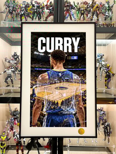 【週邊】星空工作室－NBA 史蒂芬·柯瑞 背影 裝飾畫2