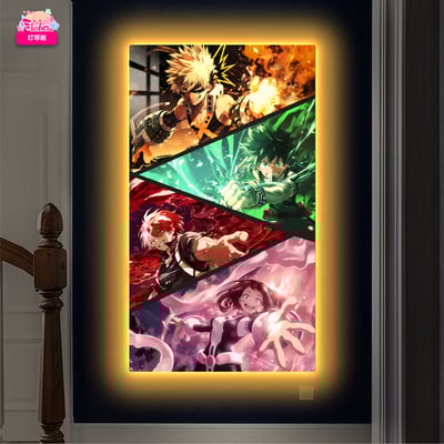 【週邊】阿喵畫社-英雄學院超長燈帶畫5