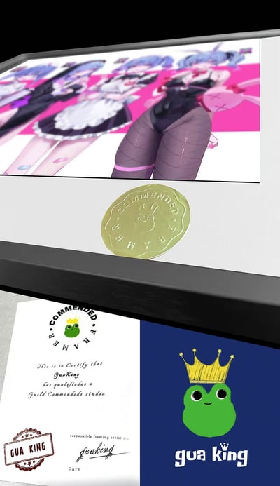 【週邊】皇呱工作室-初音未來4連拍兔子洞護士修女兔女郎女僕裝飾畫6