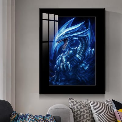 【週邊】橘子工作室－遊戲王 青眼白龍 裝飾畫2