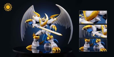 【數碼寶貝】太陽模玩-帝皇龍甲獸 聖騎士形態 白帝1