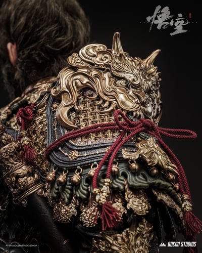 【正版授權】Queen Studios-《黑神話：悟空》天命人大聖金甲1/3全身像5
