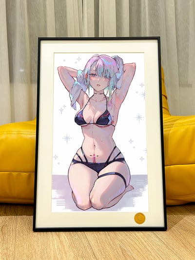 【週邊】星空工作室－賽博龐克：邊緣行者 跪姿露西 裝飾畫1