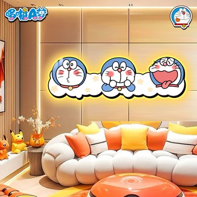 【週邊】阿喵畫社-哆啦A夢床頭燈帶畫5