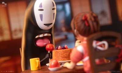 【宮崎駿】物語工作室-宮崎駿桌面系列 02 溫情下午茶 千尋與無臉男4