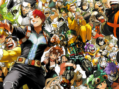 【週邊】星空工作室－我的英雄學院 英雄全員 裝飾畫2