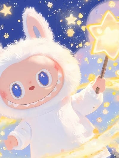 【週邊】星空工作室-星星拉布布 LABUBU潮流藝術版畫動畫二次元裝飾畫4