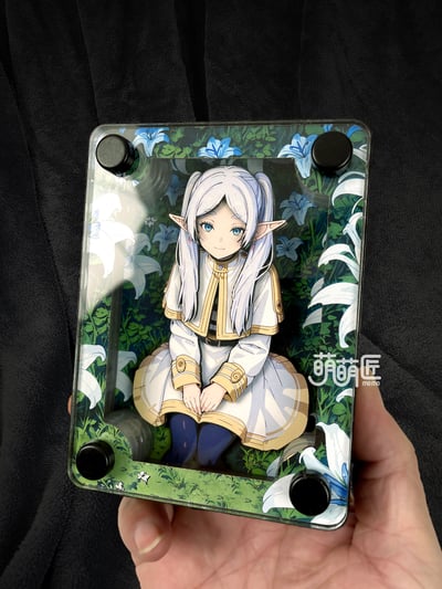 【週邊】萌萌匠-葬送的芙利蓮Frieren魔法花海立體卡磚3