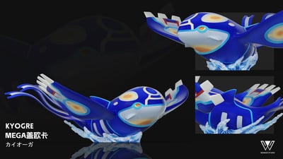 【寶可夢】玩得Wonder studio-豐源三神 Mega烈空座 原始回歸固拉多 原始回歸蓋歐卡7