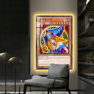 【週邊】阿喵畫社-黑魔導女孩燈帶畫4