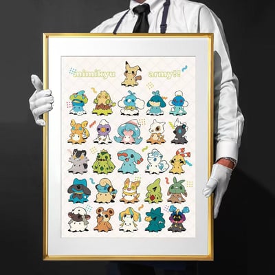 【週邊】千鳥社-精靈寶可夢謎擬丘皮卡丘卡拉卡拉午睡毯地毯裝飾畫4