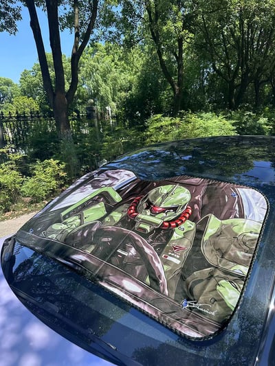 【週邊】千鳥社-汽車遮陽前擋風玻璃隔熱高達Gundam札古二次元防曬7