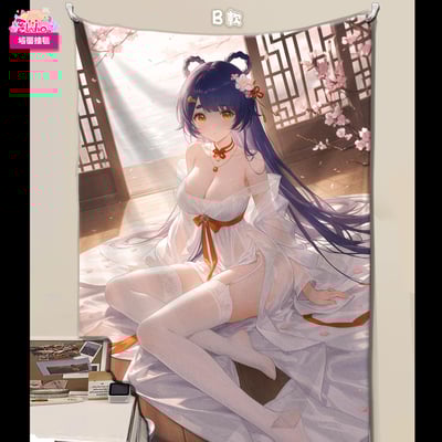 【週邊】阿喵畫社－櫻落古韻 雲堇 & 香菱雙聯 裝飾畫5