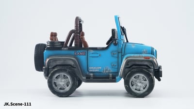 【七龍珠】JacksDo-DB扉頁載具 藍色吉普車（海外現貨）6