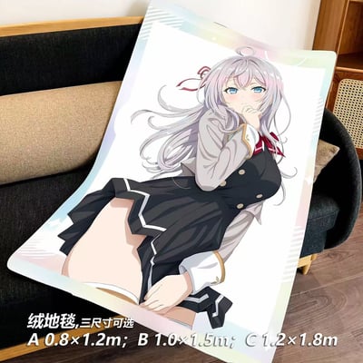 【週邊】千鳥社-俄語遮羞的鄰座艾莉同學午睡毯地毯裝飾畫5