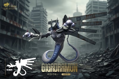 【數碼寶貝】T1-studio-鋼鐵帝國系列 機械邪龍 百萬龍 千兆龍 裝甲 守衛 坦克5