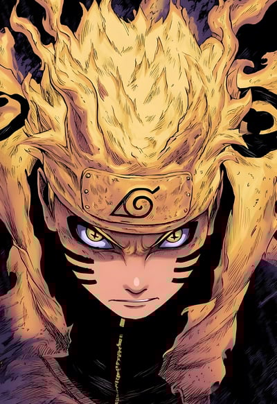 【週邊】H2工作室－火影忍者 六道鳴人 裝飾畫3