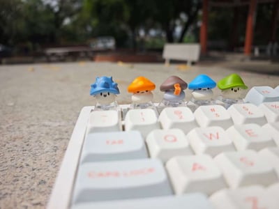 【楓之谷】YMG-冒險島 迷你蘑菇家族鍵帽套裝（海外現貨）4