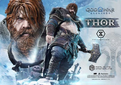 【正版授權】Prime 1 Statue-戰神 諸神黃昏 雷神索爾 托爾1