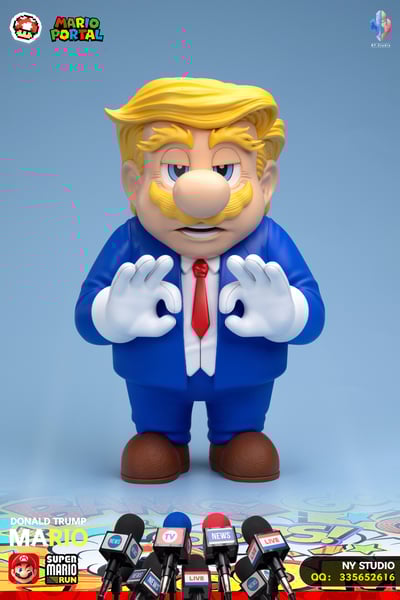 【惡搞系列】NY工作室-川普瑪利歐 Donald Trump Mario2