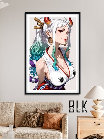 【週邊】巴洛克－海賊王 絕美大和 裝飾畫＆冰箱貼4