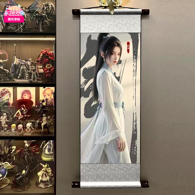 【週邊】阿喵畫社－劍來卷軸畫 齊靜春寧瑤1