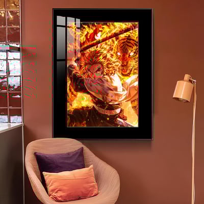 【週邊】橘子工作室－鬼滅之刃 炎柱 虎威 裝飾畫3