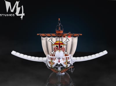 【海賊王】M4工作室-全員船系列 第十二彈 草帽船 飛行.前進梅麗號2