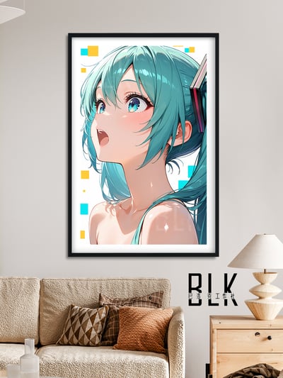 【週邊】巴洛克-可愛初音未來歌姬miku公主殿下動漫裝飾畫2