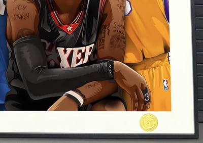 【週邊】H2工作室-你曾是少年 NBA科比麥迪艾佛森裝飾畫5