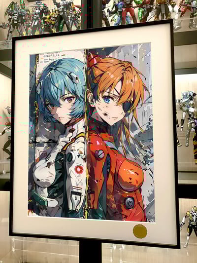 【週邊】星空工作室－新世紀福音戰士 戰損香麗 裝飾畫2