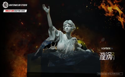 【原創授權】西瓜工作室-世界流向系列 雕塑 第二彈 漩渦vortex2