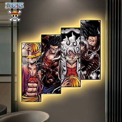 【週邊】阿喵畫社-四面梯形路飛燈帶畫3