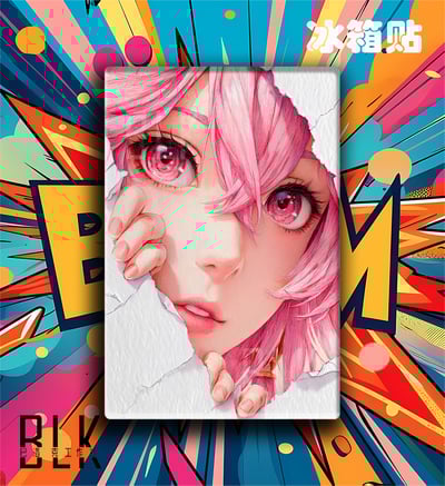 【週邊】巴洛克－原神  紙張八重神子 裝飾畫 & 冰箱貼2