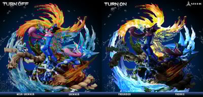 【寶可夢】666撒旦-MEGA忍蛙巨型飛水手裡劍全員出陣8