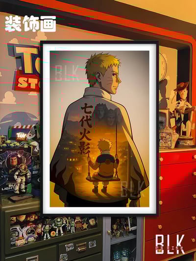 【週邊】巴洛克－火影忍者 七代火影 裝飾畫 & 冰箱貼1