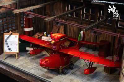 【宮崎駿】神隱工作室-剪影瞬間系列 紅豬王牌飛行員波魯克5