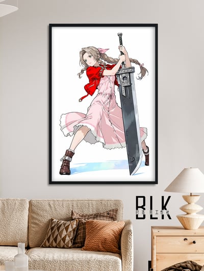 【週邊】巴洛克－最終幻想 持劍愛麗絲 裝飾畫&冰箱貼4