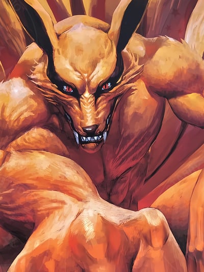 【週邊】星空工作室－火影忍者 九尾之力 裝飾畫3