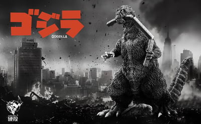 【哥吉拉】硬殼工作室-初代咬火車哥斯（Godzilla）經典造型1