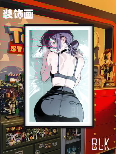 【週邊】巴洛克－鏈鋸人 臥室蕾塞 裝飾畫&冰箱貼1