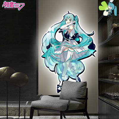 【週邊】阿喵畫社-初音未來燈帶畫4